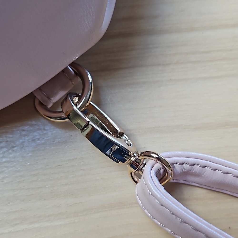 Nanette Lapore adjustable Fun Round Pink backpack Purse - Picture 6 of 8
